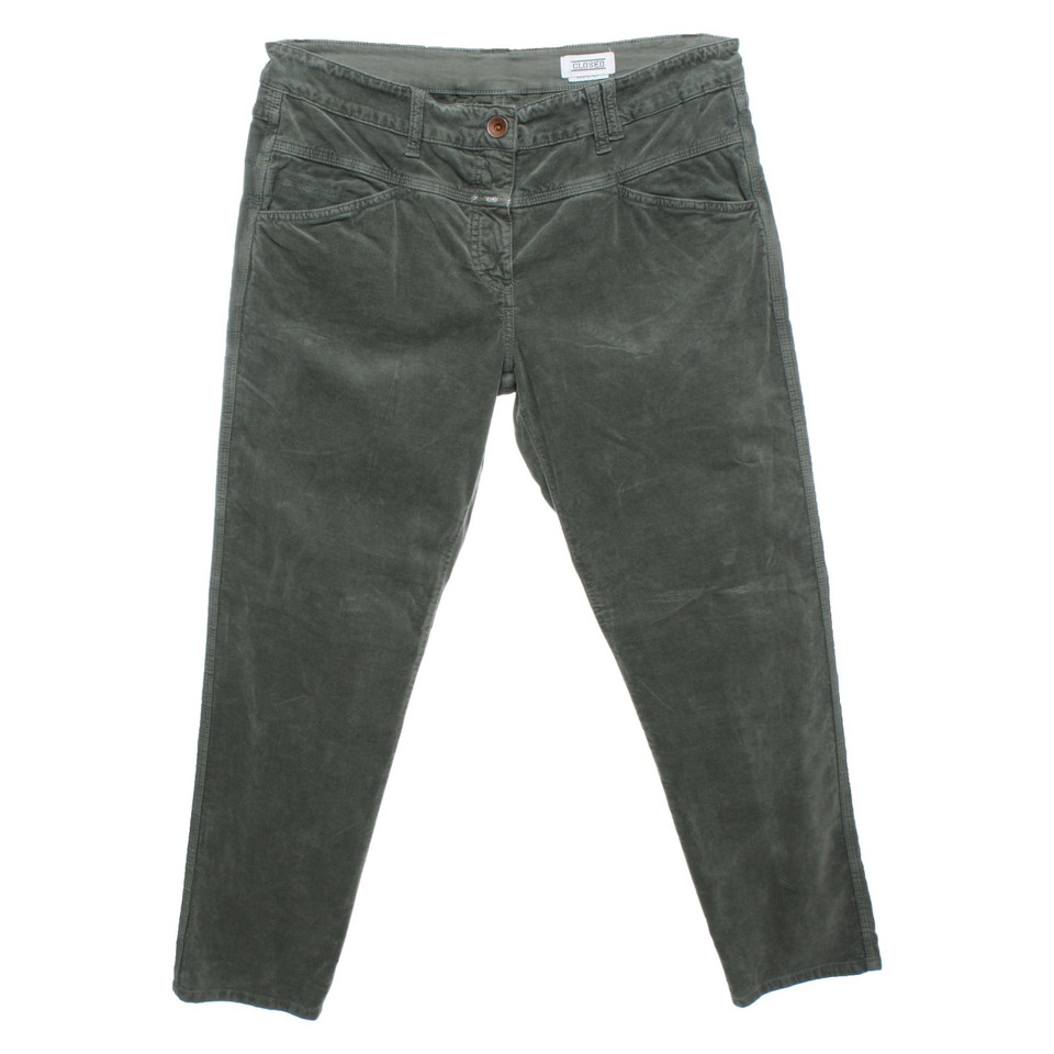 Closed Paire de Pantalon en Coton en Vert