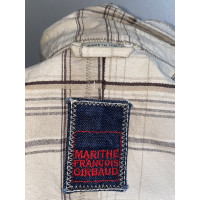 Marithé Et Francois Girbaud Jacke/Mantel aus Baumwolle in Beige