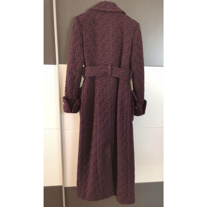Chanel Giacca/Cappotto in Lana in Bordeaux