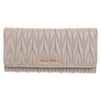 Miu Miu Bag/Purse Leather in Taupe
