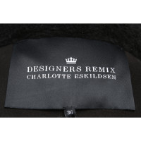 Designers Remix Veste/Manteau en Cuir en Noir
