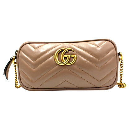 Gucci Clutch Bag Leather in Pink