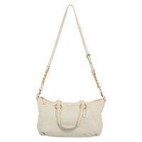 Miu Miu Handtasche aus Leder in Creme