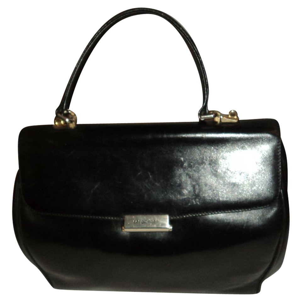 Sergio Rossi Black leather handbag - Buy Second hand Sergio Rossi Black