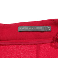 Alexander McQueen Broeken Wol in Rood
