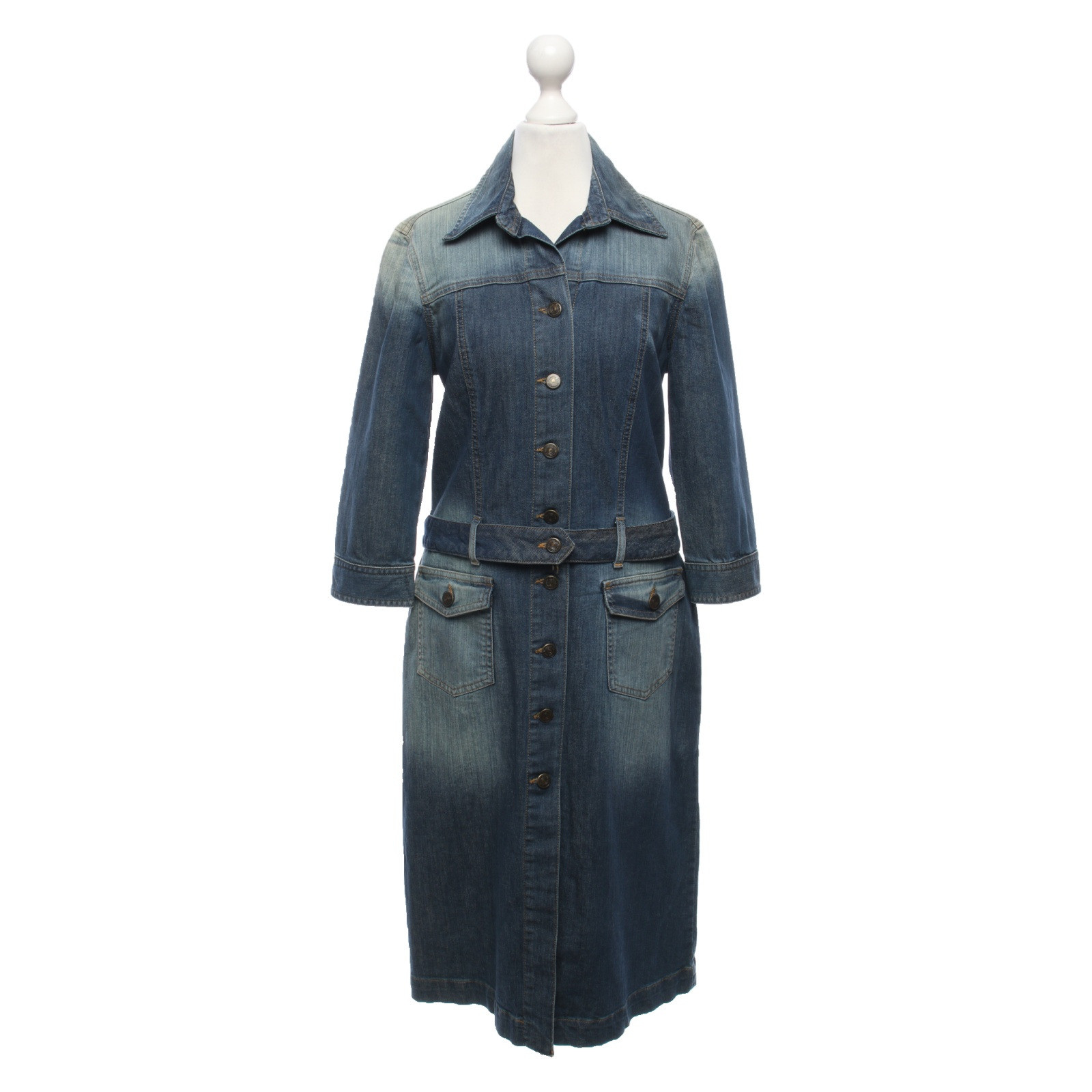 Massimo Dutti Kleid aus Baumwolle in Blau - Second Hand Massimo Dutti Kleid  aus Baumwolle in Blau gebraucht kaufen für 49€ (4192610)