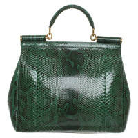 Dolce & Gabbana Sac à main en Cuir en Vert