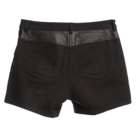 T By Alexander Wang Shorts with leather trim