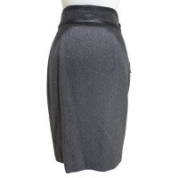 L'agence Grey Wrap Skirt