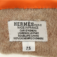 Hermès Handschoenen Leer in Oranje