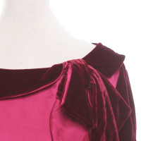 Red Valentino Dress Silk in Fuchsia