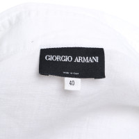 Giorgio Armani Chemisier en lin blanc