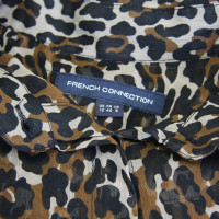 French Connection Seidenbluse mit Leopardenprint