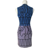 Versace Kleid aus Wildleder in Blau