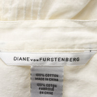 Diane Von Furstenberg Oberteil aus Baumwolle in Creme