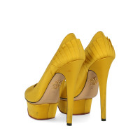 Charlotte Olympia Décolleté/Spuntate in Tela in Giallo