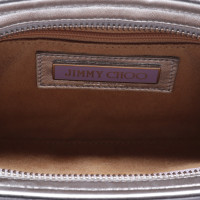 Jimmy Choo Handtasche aus Leder in Silbern