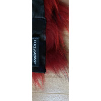 Dolce & Gabbana Scarf/Shawl Fur in Red