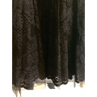 Mangano Kleid aus Leder in Schwarz