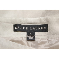 Ralph Lauren Black Label Suede broek in grijs / beige