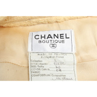 Chanel Anzug aus Wolle in Gelb
