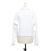 7 For All Mankind Jacke/Mantel aus Baumwolle in Weiß