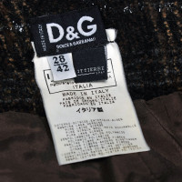 Dolce & Gabbana Karierter Woll-Rock