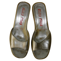 Miu Miu Sandals in gold