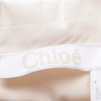 Chloé Kleid aus Seide in Creme