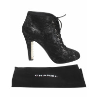 Chanel Laarzen Leer in Zwart