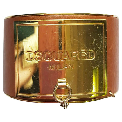 Dsquared2 Armband Leer in Bruin