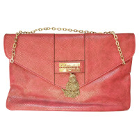 Blumarine Clutch en Cuir en Rouge