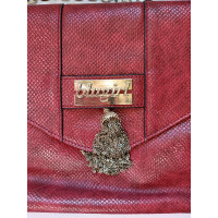 Blumarine Clutch Bag Leather in Red