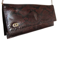 Christian Dior clutch Python Leather