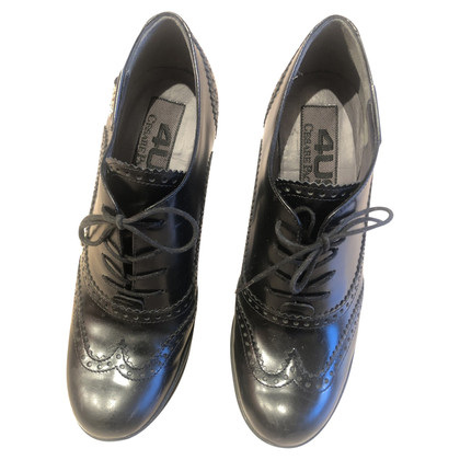 Cesare Paciotti Lace-up shoes Leather in Black