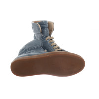 Brunello Cucinelli Sneaker in Pelle in Blu