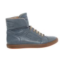 Brunello Cucinelli Sneakers aus Leder in Blau