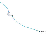 Redline Bracelet/Wristband Silver in Blue