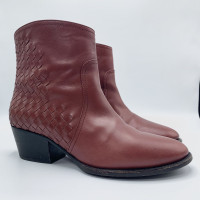 Bottega Veneta Ankle boots Leather in Bordeaux