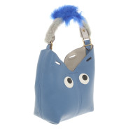 Anya Hindmarch Handtasche aus Leder in Blau