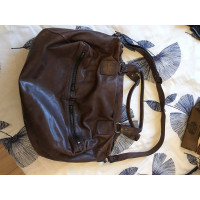 Aridza Bross Handtasche aus Leder in Braun