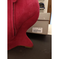 Alexander McQueen Bottines en Daim en Fuchsia