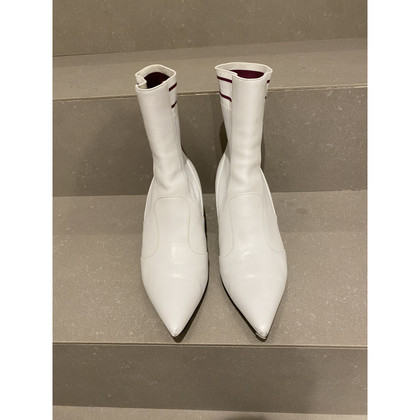 Fendi Ankle boots Leather in White