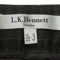 L.K. Bennett  pantaloni in lana con motivo