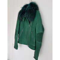 Sly 010 Jacke/Mantel aus Leder in Grün