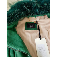 Sly 010 Jacke/Mantel aus Leder in Grün