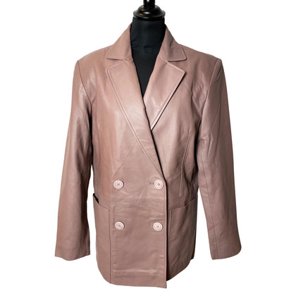 Remain Jacket/Coat Leather in Taupe