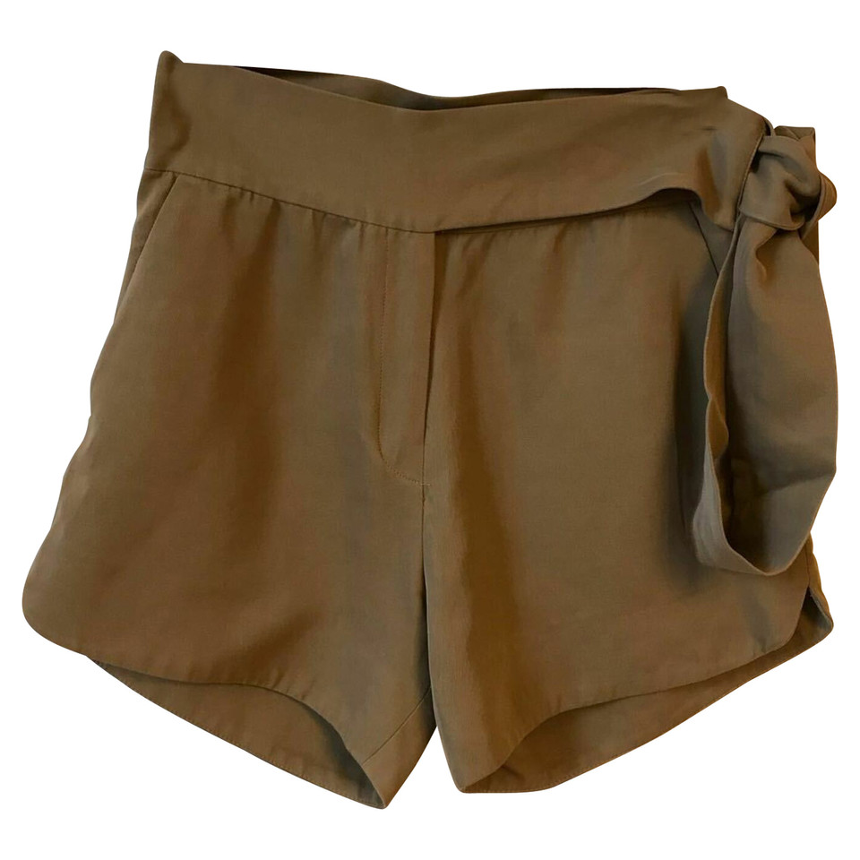 Iro Shorts aus Viskose in Khaki