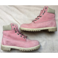 Timberland Chaussures à lacets en Cuir en Rose/pink