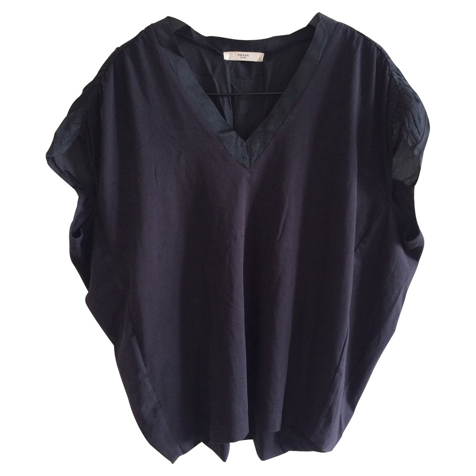 Prada Prada midnight blue top 